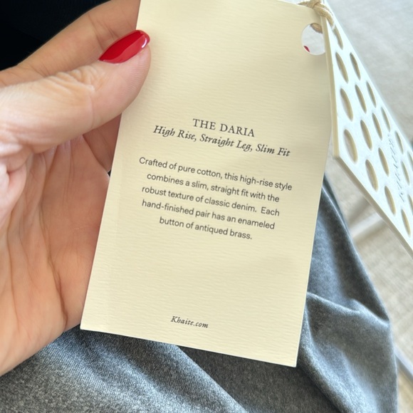 NWT Khaite DARIA jeans in DAYTON black - size 29, fits small - Picture 7 of 7